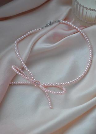 Колье, чокер с бантиком