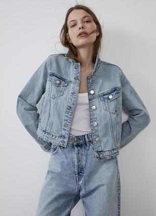 Джинсова куртка zara🌿