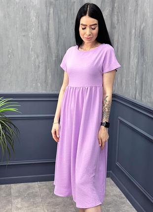 Літні сукня міді вільного крою4 фото