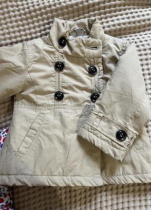 Тренч детский, пальто детское двубортное, куртка детская