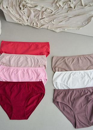 Набор женских трусиков недельок батал - 7 шт коралловый микс
