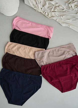 Набор женских трусиков недельок батал - 7 шт разные цвета красного
