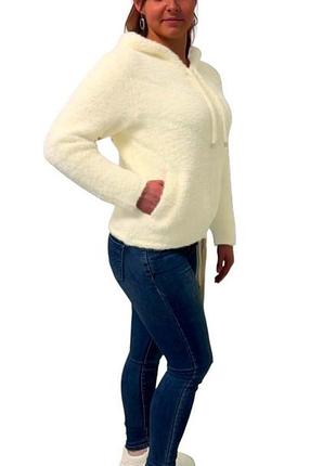 Кардиган альпака кофта з капюшоном