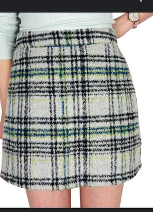 Короткая теплая юбочка / в составе шерсть