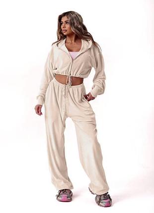 Жіночий одяг, велюровий костюм на кожен день