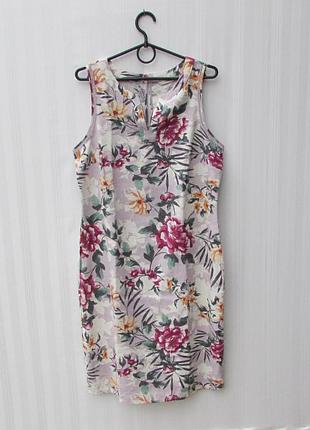 Льняное платье лен + вискоза