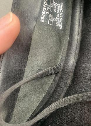 Кожаные балетки zara5 фото