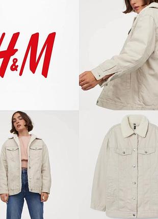 Утепленная джинсовая куртка от h&m