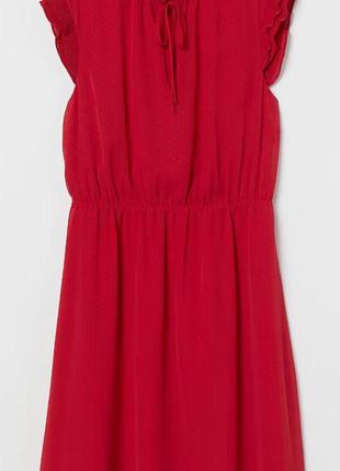 Платье h&amp;m красный цвет xs-s