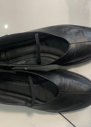 Кожаные балетки zara7 фото