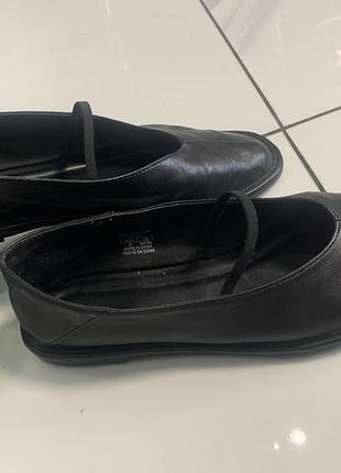 Кожаные балетки zara8 фото