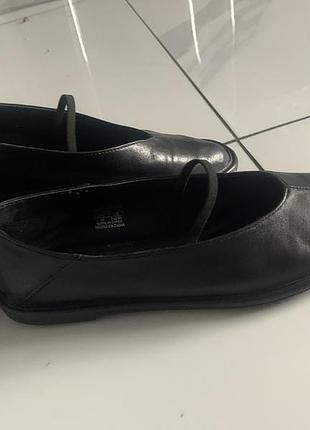 Кожаные балетки zara6 фото