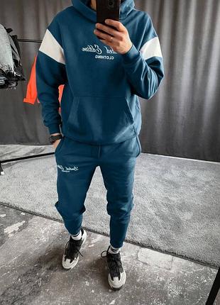 Костюм с белыми вставками двунитка мужской 46-56 р-р