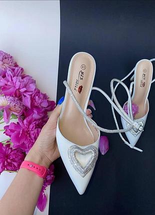 Накладной платеж ❤ свадебные атласные праздничные открытые туфли лодочки лодочки на шпильке с ремешком стразы сердечко