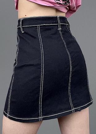 Джинсовая мини юбка forever 21