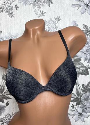 Серый бюстгальтер h&amp;m 75a с гладкой чашкой