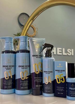 Набір для волосся з амінокислотами кератином та аргановим маслом bogenia