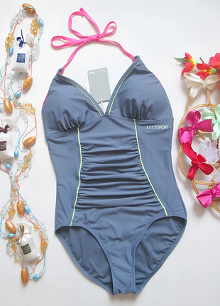 Суперовый слитный моделирующий спортивный купальник c драпировкой elle sport 🌷🌴🌷