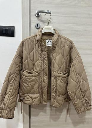 Куртка  zara стьобана оверсайз