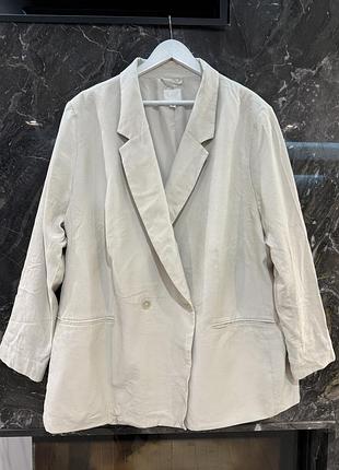 Стильный крутой пиджак большой размер h&m