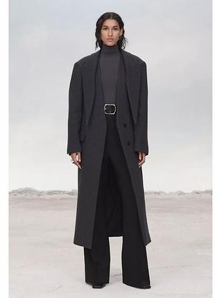 Пальто шерстяне zara