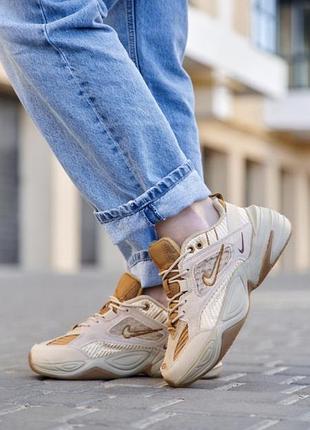 Nike m2k tekno linen &amp; wheat &amp; ale brown