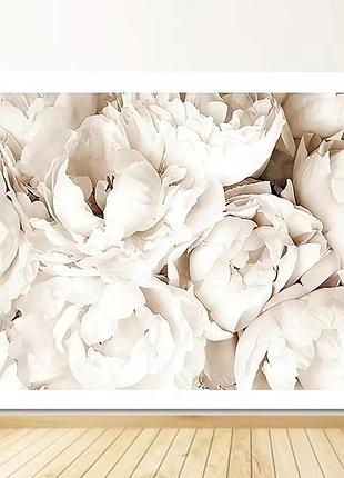 Картина пион без рамки 40 на 50 см