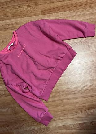 Розовый яркий свитшот zara m&amp;s next