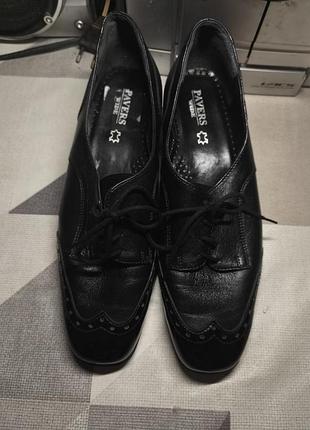 Шикарные кожаные туфли