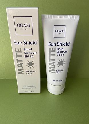 Матуючий сонцезахисний крем obagi medical sun shield matte broad-spectrum spf 50
