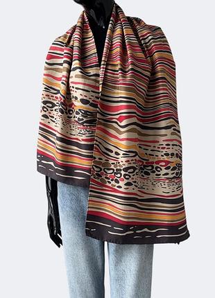 Jammers & leufgen шелковый шарф платок 100% шёлк