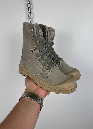 Женские кеды кроссовки palladium canvas khaki1 фото