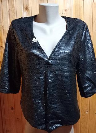 Женский пиджак, кардиган с пайетками