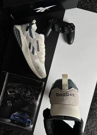Reebok classic leather hexalite white grey beige 3