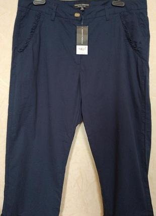 Новые укороченные брюки 100% хлопок