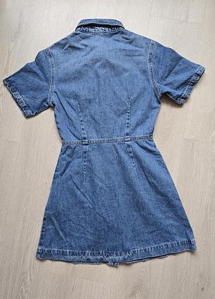 Сукня плаття джинсове синє s m zara 1889 1577 фото