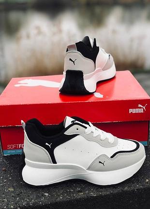 Женские кроссовки Toddler puma/пума/весенние белые кроссовки3 фото