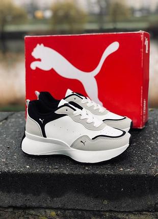 Женские кроссовки Toddler puma/пума/весенние белые кроссовки5 фото