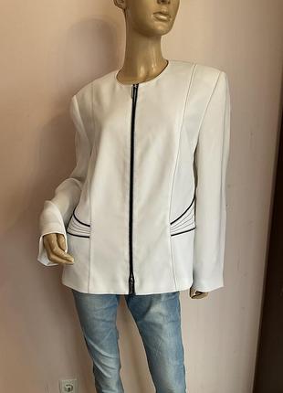 Нарядный немецкий белый жакет/ xl/ brend gerry weber