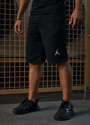 Комплект мужской jordan черный: футболка + шорты6 фото