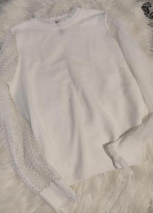 Очень красивая белая кофточка 5