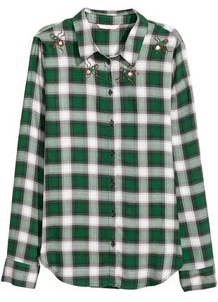 Сорочка в клітинку h&m