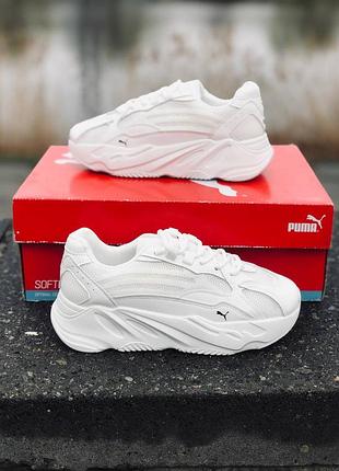 Жіночі кросівки puma/ весняні білі кросівки пума