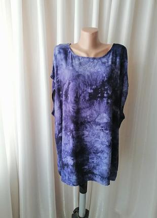 Футболка принт тай дай різні кольори батальні розміри