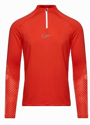 Кофта чоловіча nike dri-fit strike drill top red dh8732-657