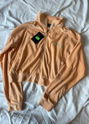 Велюровая зеп кофта missguided