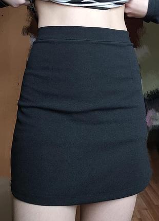 Міні спідниця із захисними шортиками🖤