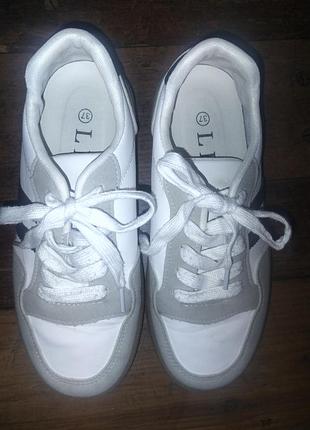 Кеди 37 розмір, були у використанні, екошкіра