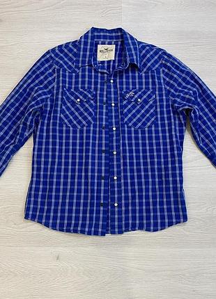 Сорочка на кнопках hollister, l