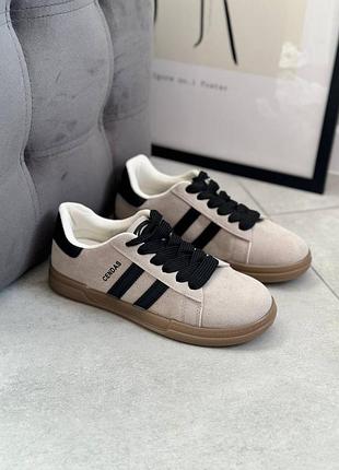 Женские кроссовки р36-41 эко замш р36-41